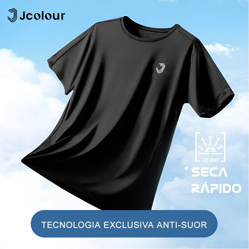 Camiseta Masculina Dry Fit Respirável para Treino e Corrida