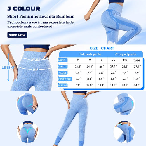 Calça Legging Fitness Cintura Alta - Efeito Empina Bumbum e Zero Transparência