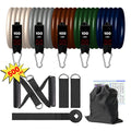 Kit Elásticos de Resistência Extensores Funcional com Puxadores - Treino em Casa