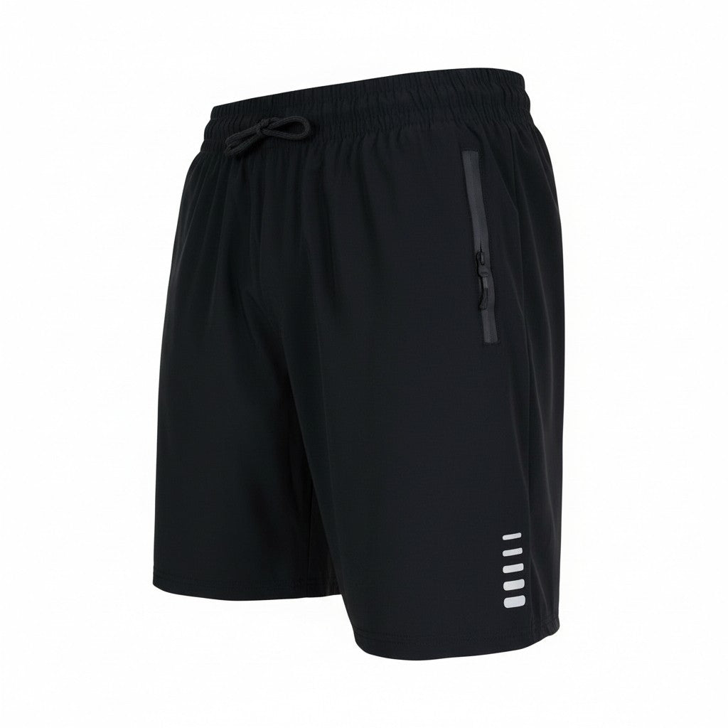 Shorts Esportivo Masculino com Bolsos de Zíper - Secagem Rápida