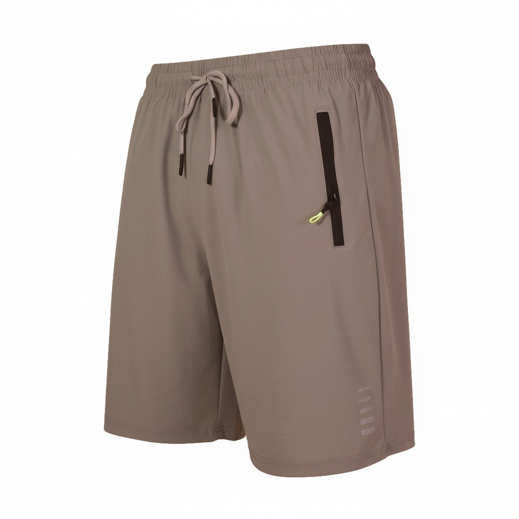 Shorts Esportivo Masculino com Bolsos de Zíper - Secagem Rápida