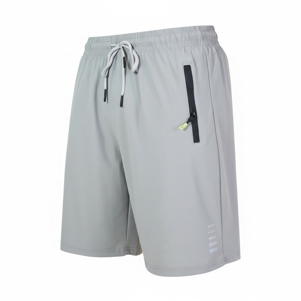 Shorts Esportivo Masculino com Bolsos de Zíper - Secagem Rápida