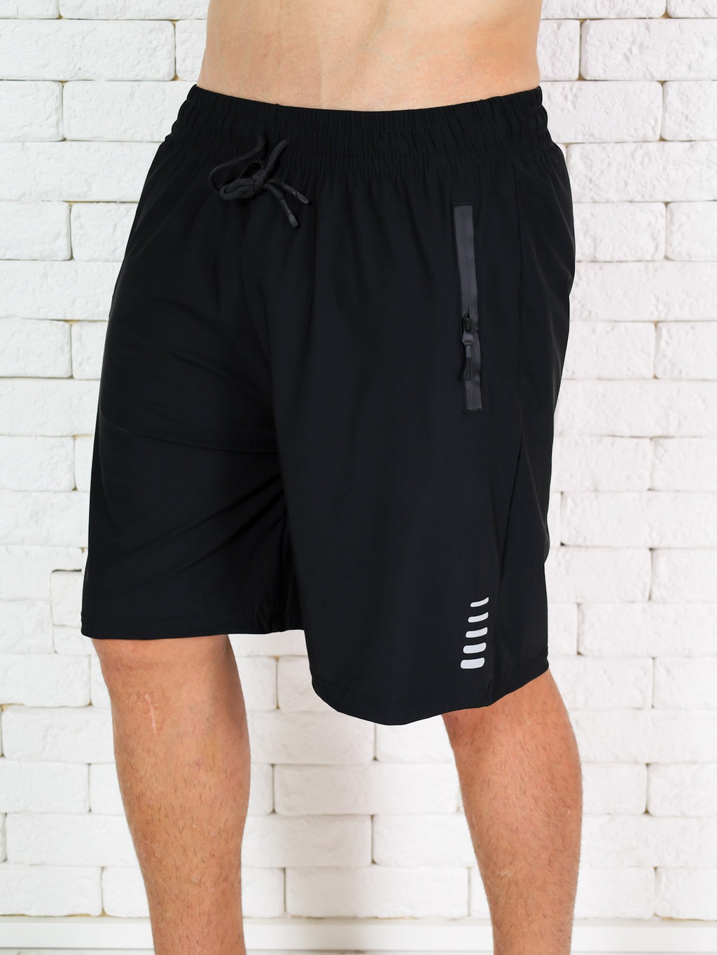 Shorts Esportivo Masculino com Bolsos de Zíper - Secagem Rápida